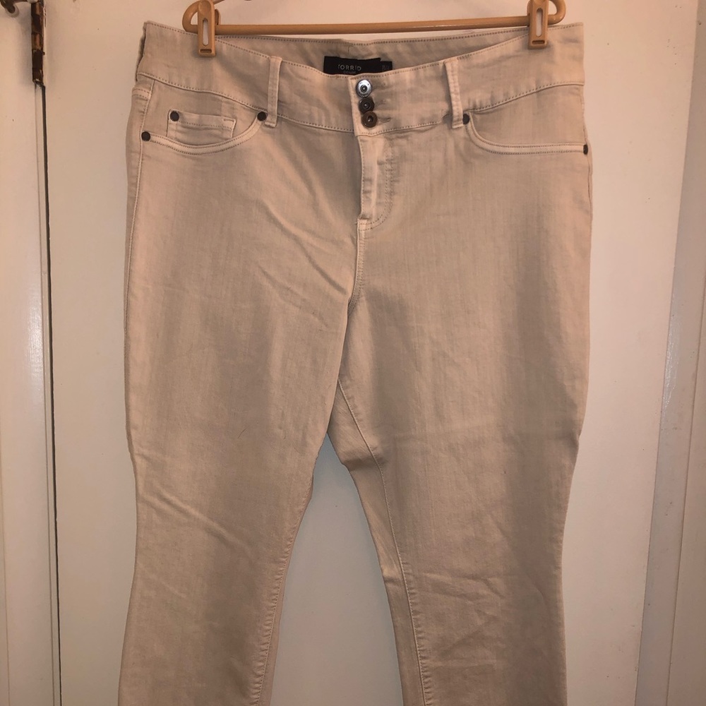Off White Torrid Skinny Jean